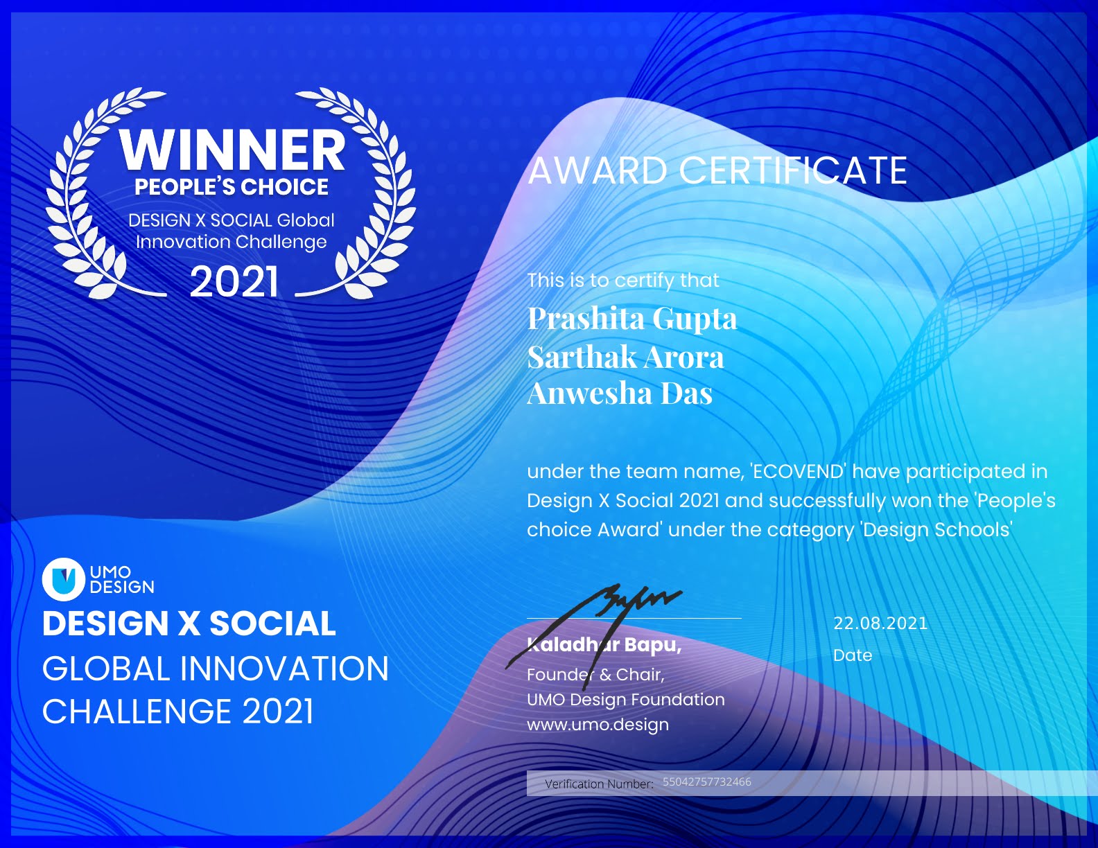 Global Innovation Winner